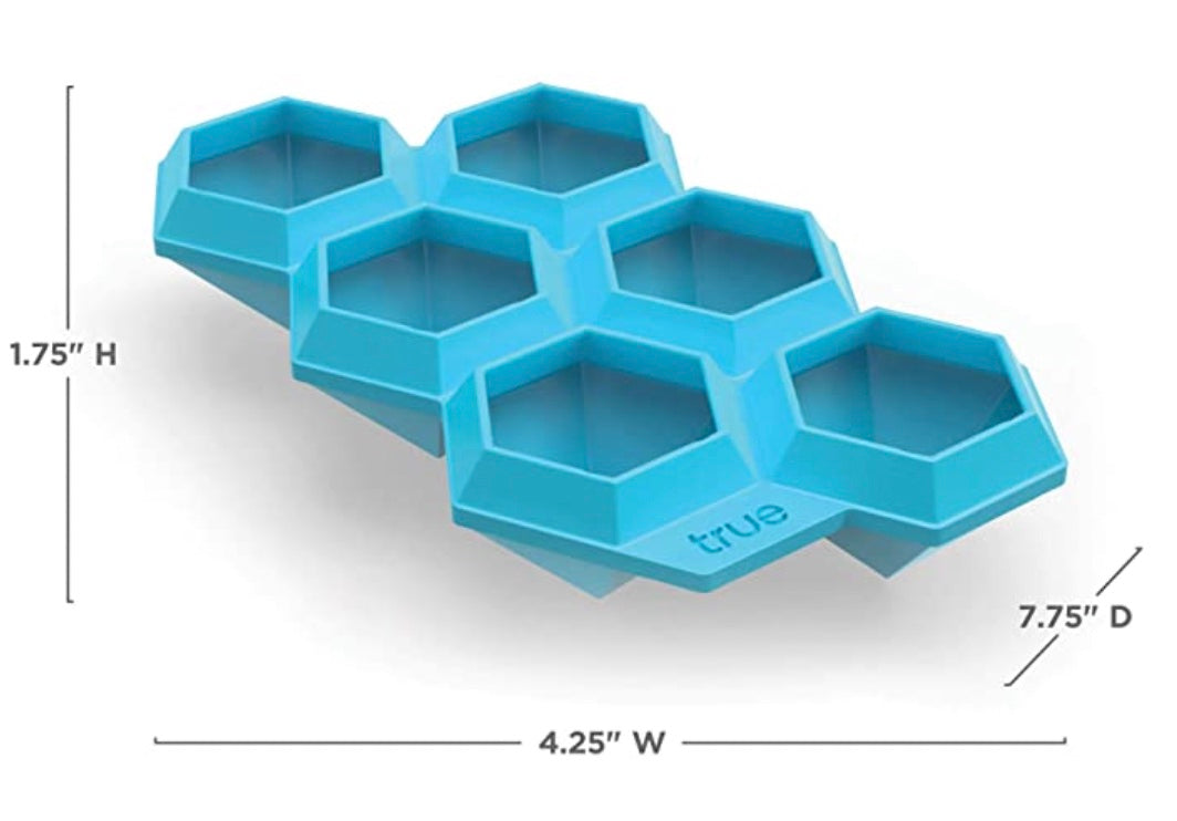 True Colossal Ice Cube Tray, Extra Large Ice Cubes, Dishwasher