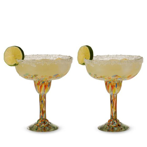 Handblown Margarita Glasses