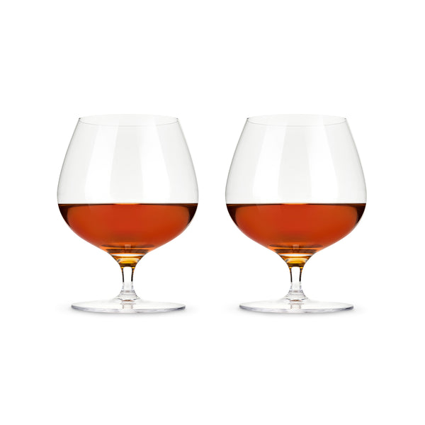 Crystal Wingback Brandy Glasses