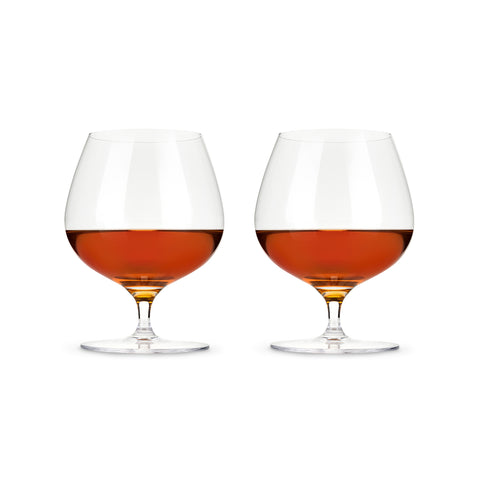 Crystal Wingback Brandy Glasses