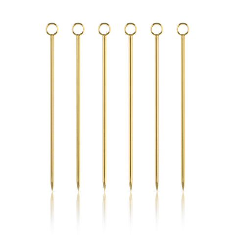 Gold Cocktail Picks (Set of 6)