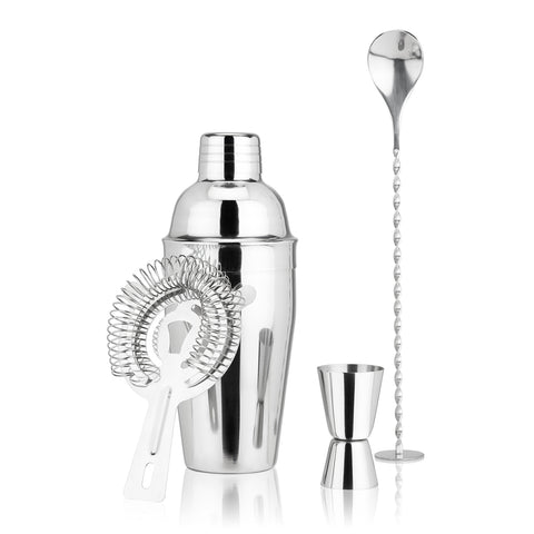 4-Piece Stainless Steel Barware Set