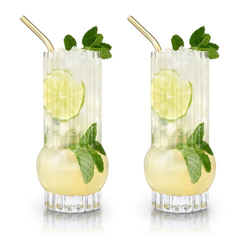 set of cocktail glasses