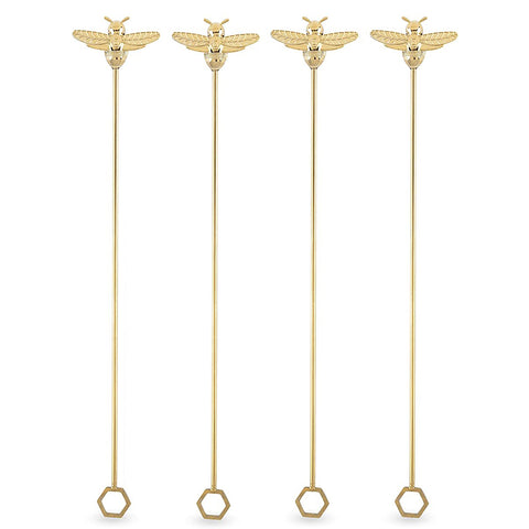 gold bumblebee stir sticks